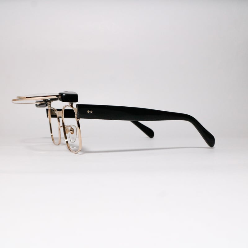 サーモントブロー跳ね上げ（複式）・日本製 48サイズ・黒/ゴールド