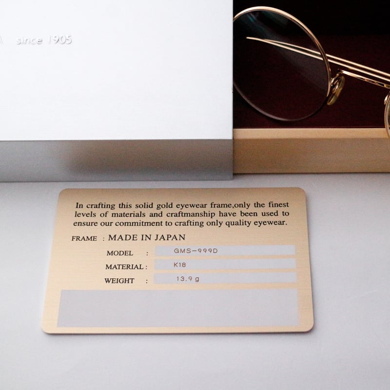 増永眼鏡 999-D・K18 | meganenotsujino