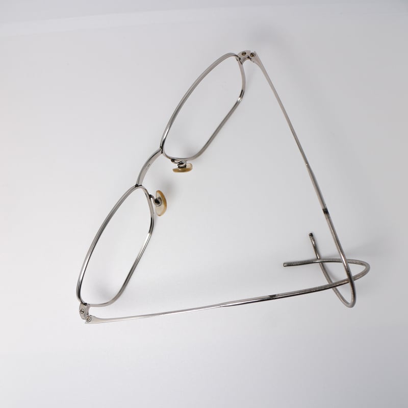 サンプラチナ製・縄手眼鏡 | meganenotsujino