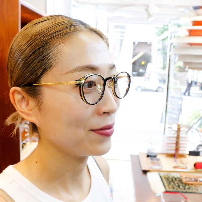 増永眼鏡 K3 Anemone #35（ネイビー・鼈甲柄） | meganenotsujino