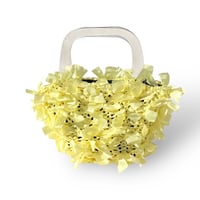 basket bag / yellow × yellow