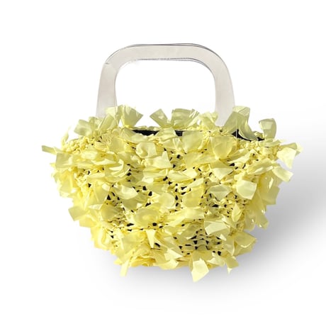 basket bag / yellow × yellow