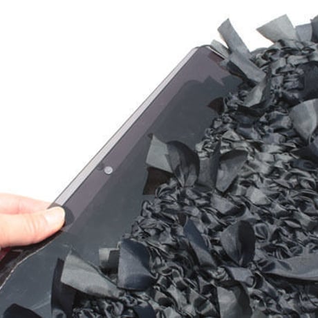 clutch bag / black & black【受注生産】