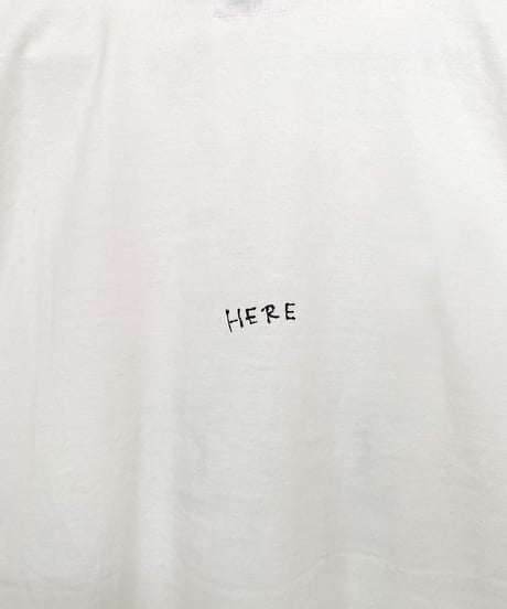 Long-Sleeve Shirt "HERE" Off White(限定品)