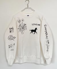 Paint Sweatshirt "LOVE ME"