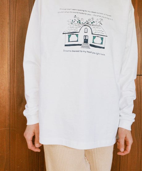 Long-Sleeve Shirt "Dance your way through life." Milky Gray(限定品)