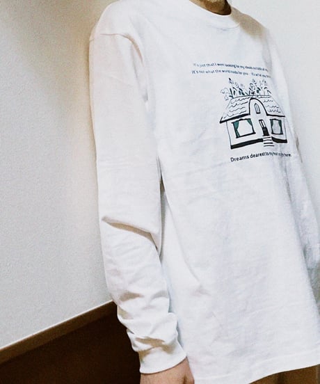 Long-Sleeve Shirt "Dance your way through life." Milky Gray(限定品)