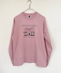 Long-Sleeve Shirt "HERE" Dusty Pink(限定品)