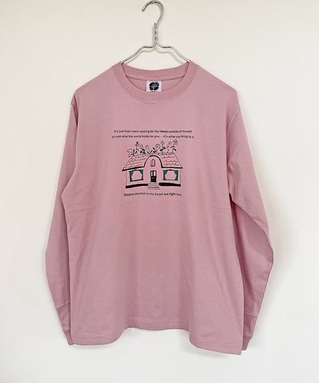 Long-Sleeve Shirt "HERE" Dusty Pink(限定品)