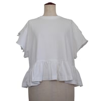 EMBROIDERY FRILL T-SHIRT  /  261-AC026