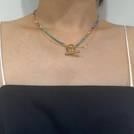 [YUUSD] STONE × BIJOU BANGLE  NECKLACE / YU003