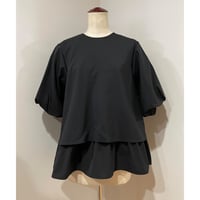 GATHER TOPS  / BLACK / AS021