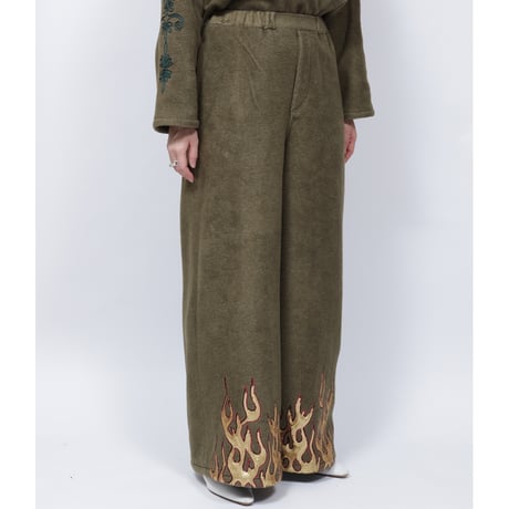 FLEECE FIRE PANTS   /  262-AP025  /  OLIVE