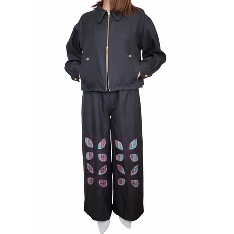 EMBROIDERY BIG PANTS   /  261-AP014