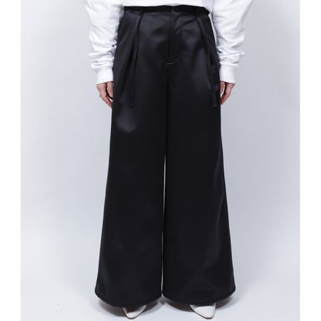 SATIN BONDING PANTS   /  262-AP021  /  BLACK