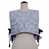 EMBROIDERY VEST  /  SAX / 252-AS006