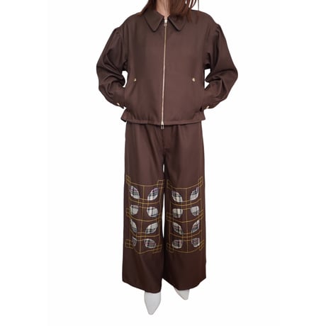 ZIP EMBROIDERY JACKET   /  261-AJ013