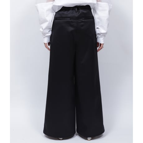 SATIN BONDING PANTS   /  262-AP021  /  BLACK