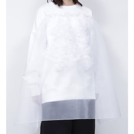 ORGANDY EMBROIDARY SWEAT  /  262-AC031  /  WHITE