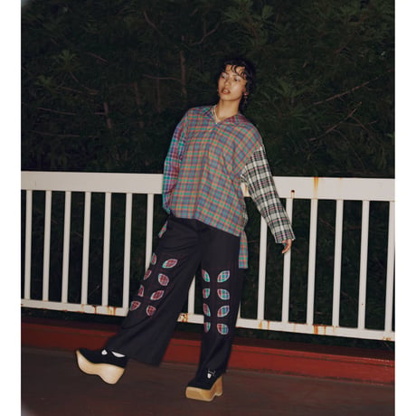 EMBROIDERY BIG PANTS   /  261-AP014