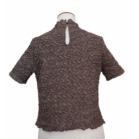 CHECK × MESH QUILT TOPS  /  261-AS006