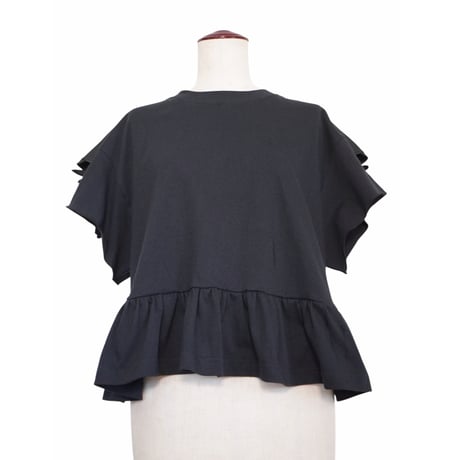 EMBROIDERY FRILL T-SHIRT  /  261-AC026