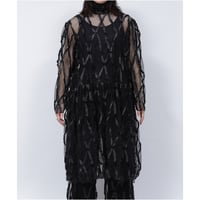TAPE TULLE ONE PIECE   /  262-AS010 /  BLACK
