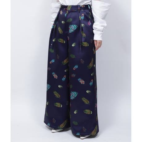 FETHER PRINT PANTS   /  262-AP020 /  NAVY