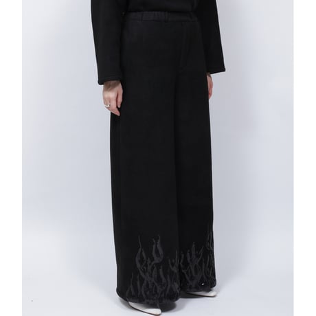 FLEECE FIRE PANTS   /  262-AP025  /  BLACK