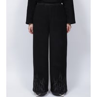 FLEECE FIRE PANTS   /  262-AP025  /  BLACK