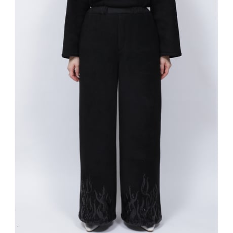 FLEECE FIRE PANTS   /  262-AP025  /  BLACK