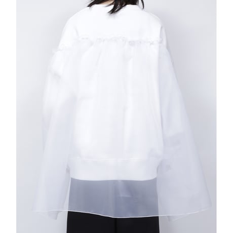ORGANDY EMBROIDARY SWEAT  /  262-AC031  /  WHITE