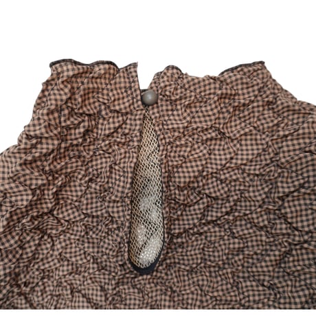 CHECK × MESH QUILT TOPS  /  261-AS006