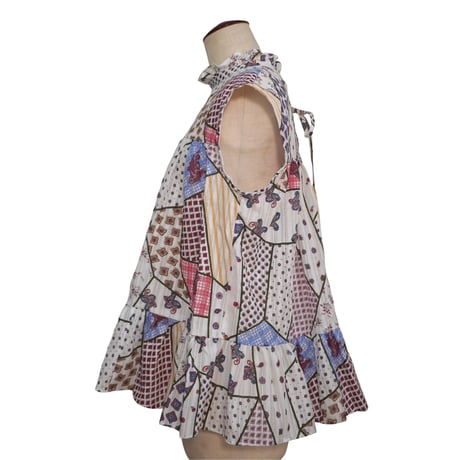 SLEEVELESS GATHER TOPS  /  261-AS017