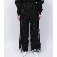 LAYERD TAPE TULLE PANTS   /  262-AP011  /  BLACK