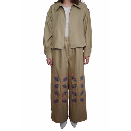 ZIP EMBROIDERY JACKET   /  261-AJ013