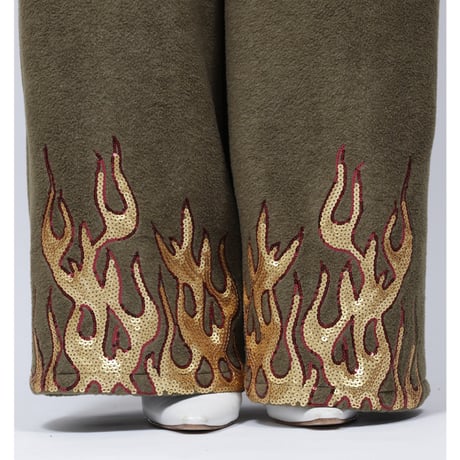 FLEECE FIRE PANTS   /  262-AP025  /  OLIVE