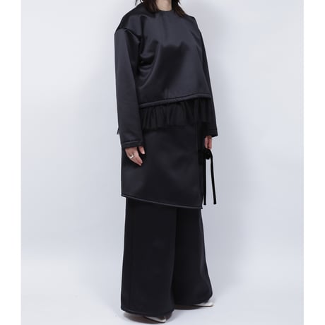 SATIN BONDING WRAP SKIRT   /  262-AP019