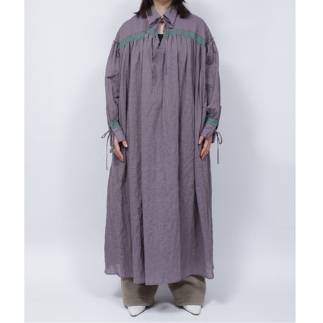 GATHER EMBROIDERY ONE PIECE   /  262-AS004