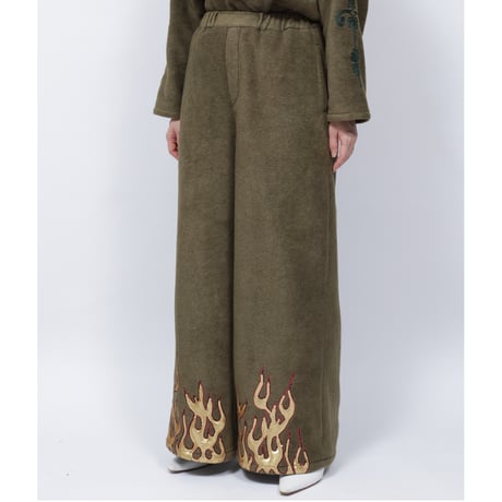FLEECE FIRE PANTS   /  262-AP025  /  OLIVE