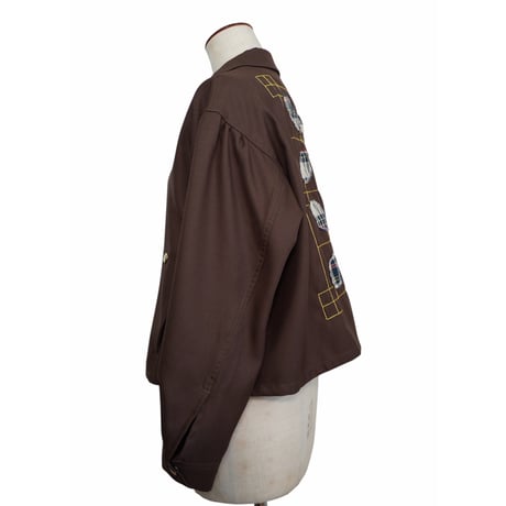 ZIP EMBROIDERY JACKET   /  261-AJ013