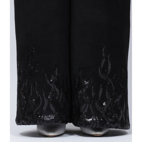 FLEECE FIRE PANTS   /  262-AP025  /  BLACK