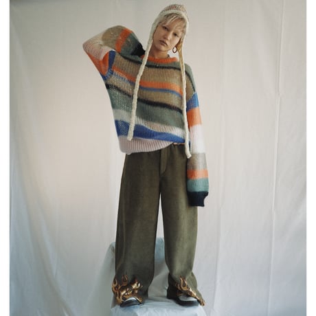 FLEECE FIRE PANTS   /  262-AP025  /  WHITE