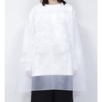 ORGANDY EMBROIDARY SWEAT  /  262-AC031  /  WHITE