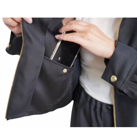 ZIP EMBROIDERY JACKET   /  261-AJ013