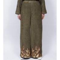 FLEECE FIRE PANTS   /  262-AP025  /  OLIVE