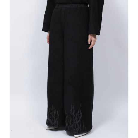 FLEECE FIRE PANTS   /  262-AP025  /  BLACK