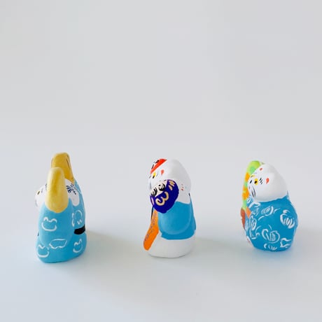 habotan ／ 土人形（大) ｜夏祭りと猫