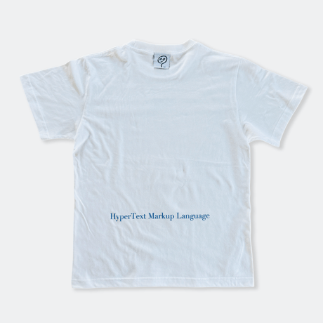 83 original  ／ HyperText Markup Language T-shirt ｜White
