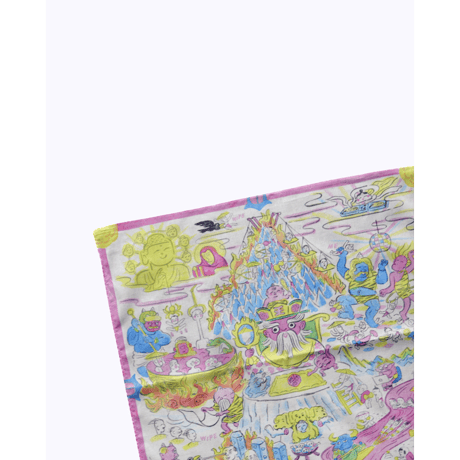 死後くん ／  地獄景観図ハンカチ